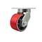 Service Caster 6'' Extra Heavy Duty Red Poly on Cast Iron Wheel Swivel Top Plate Caster CRAN-SCC-KP92S630-PUR-RS - alternate 1